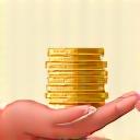 Main tenant des pièces de monnaie, symbolisant les marges attractives