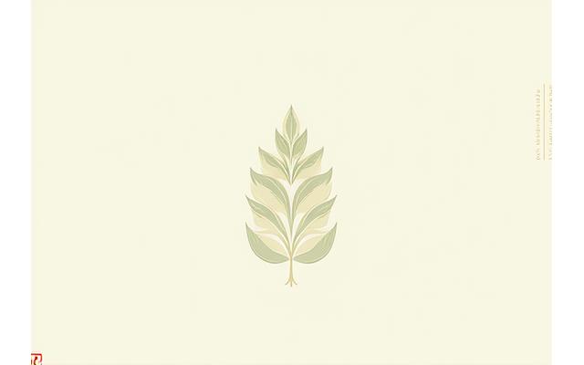 Illustration de la propriété intellectuelle avec des symboles de copyright et de marque sur fond botanique