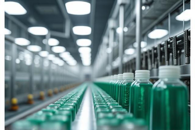 Ligne de production de produits cosmétiques en France